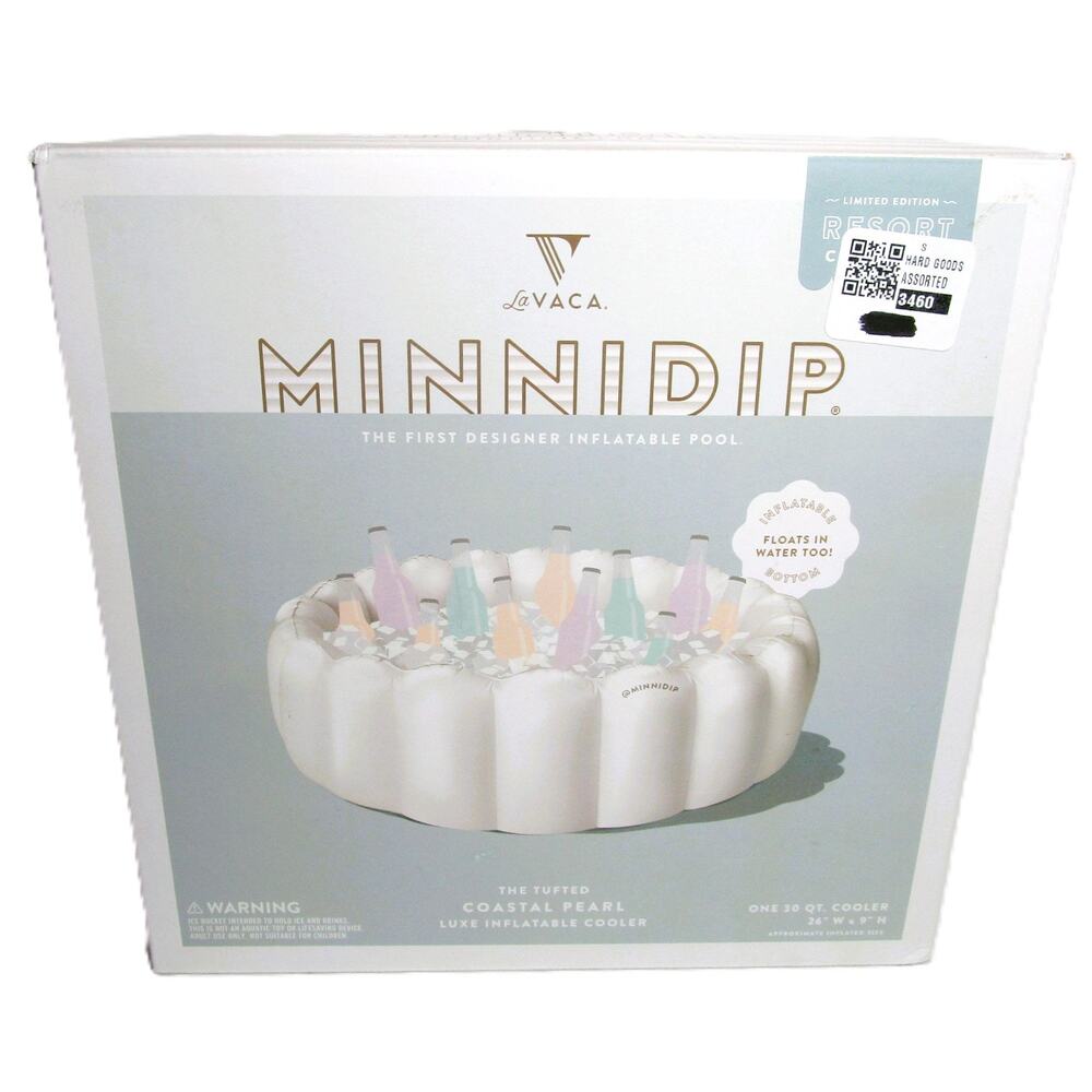 Minnidip Floating Inflatable Cooler 30 Qt Limited Edition Resort Collection